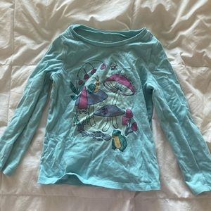 Mushroom Gnome Blue Oshkosh B’gosh Long Sleeve Tee